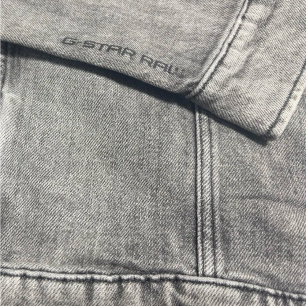 G-Star Women's Faded Carbon Denim Jacket Size Medium New - Picture 3 of 4